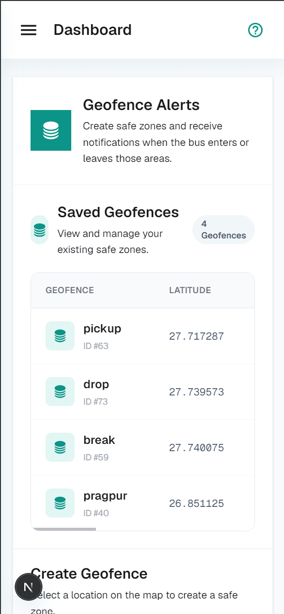 Geofence & Alerts