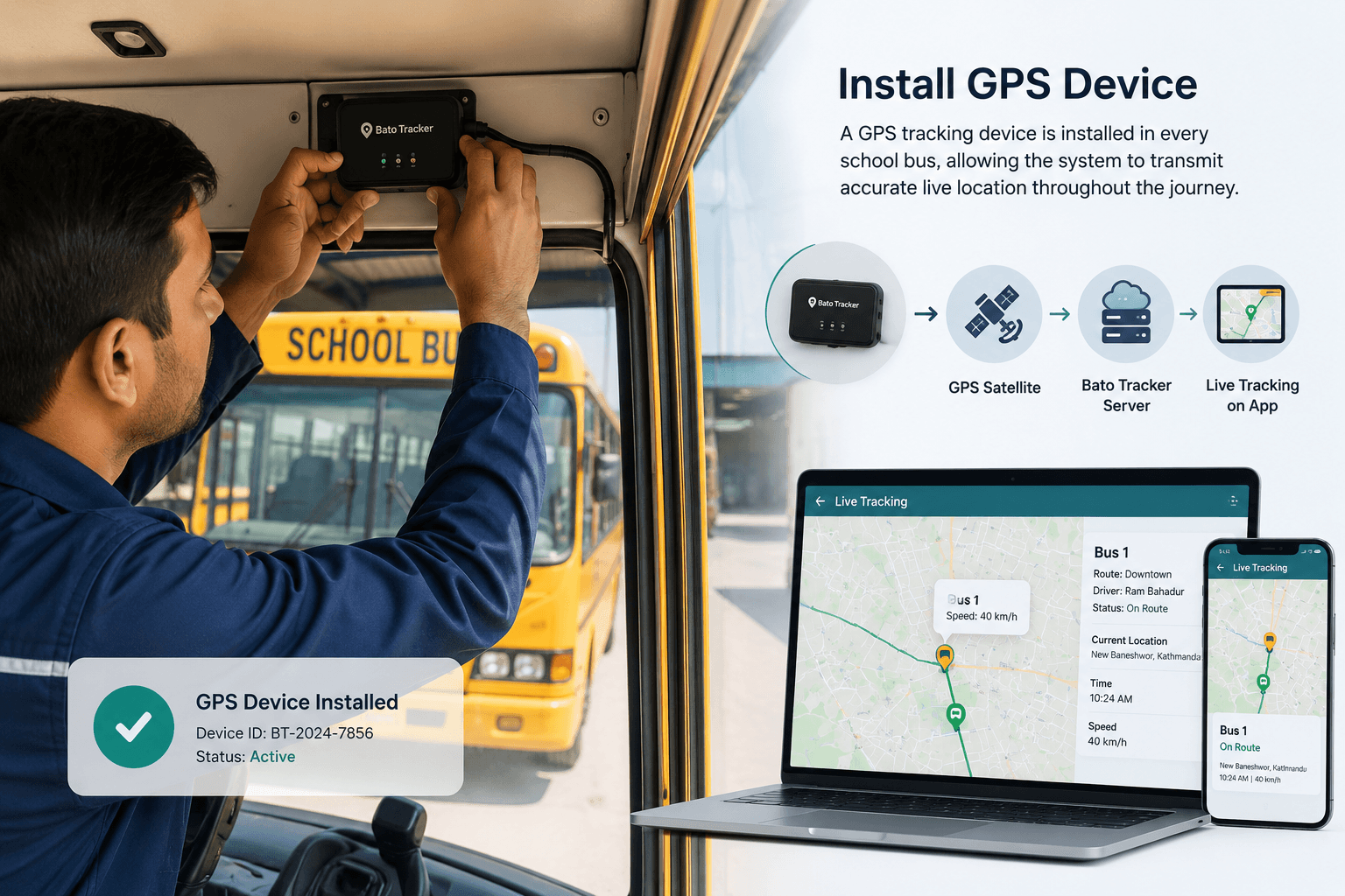 Install GPS Device